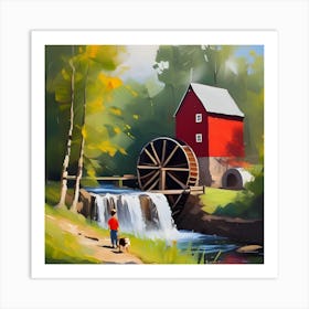 Watermill 1 Art Print