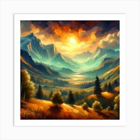 Enchanted Horizon 30 Art Print