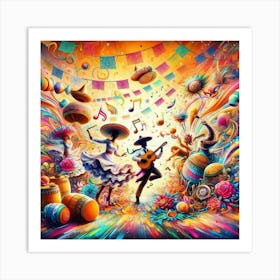 Mexican Dancers Art Print