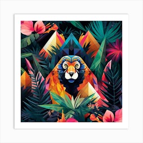 Jungle Tiger 1 Art Print