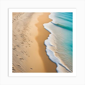 Footprints In The Sand Art Print