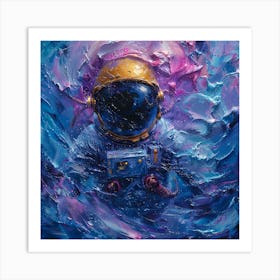 'Astronaut In Space' 2 Art Print