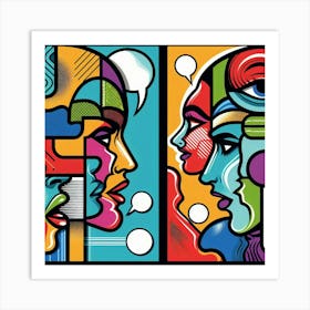 'Talking Heads' Art Print