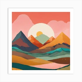 Landscape Painting 6 Art Print