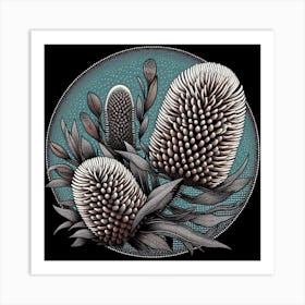 Australian Banksia Art Print