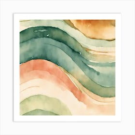 Abstract Watercolor Painting Art Print