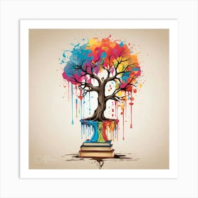 Tree Of Books Art Print