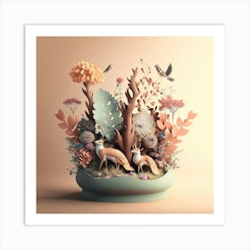 3d Illustration Art Print