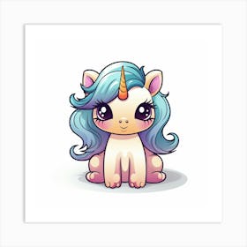 Cute Unicorn 822 Art Print