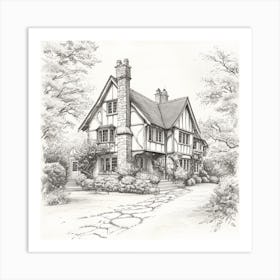 Tudor House Art Print