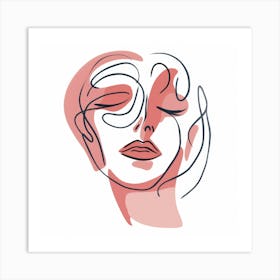 Woman'S Face 25 Art Print