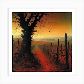 'The Red Path' 1 Art Print