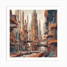 Futuristic City Art Print