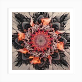 Abstract  Mandala art  2 Art Print