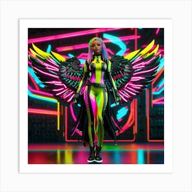 Neon Angel 13 Art Print