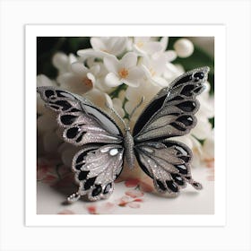 Butterfly Brooch Art Print