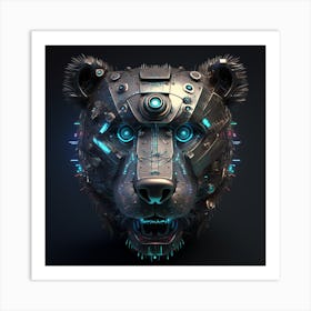 Bear Head 1 Art Print