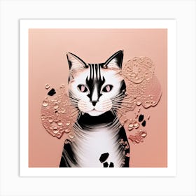 Adorable Cute Cat Art Print