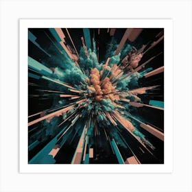 Abstract Explosion Art Print