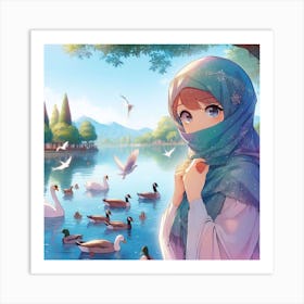 Muslim Girl Art Print