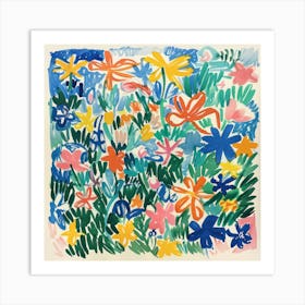 Spring Flowers Painting Matisse Style 2 Art Print