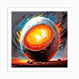 Egg Of Fire 1 Art Print
