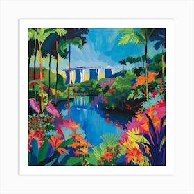 Abstract Park Collection Gardens By The Bay Singapore 1 Art Print