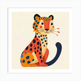 Charming Illustration Jaguar 4 Art Print