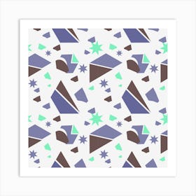 Seamless Pattern Geometric Texture Art Print