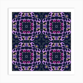 Decorative background made from small squares. 7 Art Print