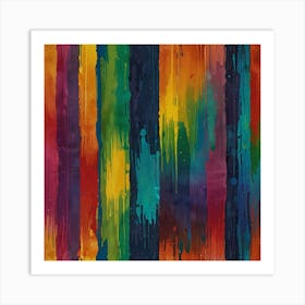 Rainbow Painting reimagined Art Print 2 Art Print