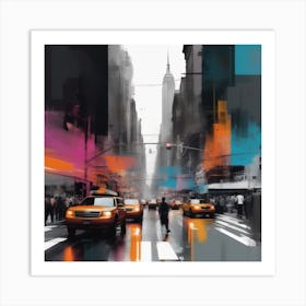 Abstract Glitch Art Print