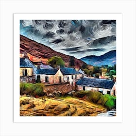 Scottish Highlands Village Series 1 Art Print