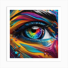 Colorful Eye 15 Art Print