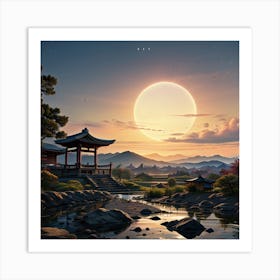 Asian Landscape Art Print