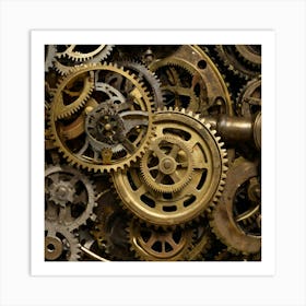 Clockwork Gears Art Print