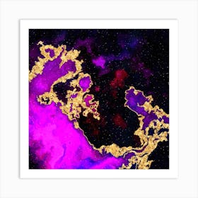 100 Nebulas in Space with Stars Abstract n.092 Art Print