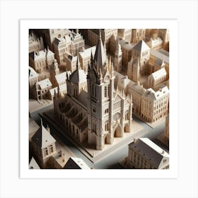 Paper City 1 Art Print