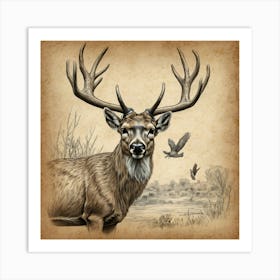 Deer! 33 Art Print