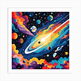 OUTER SPACE 1 Art Print