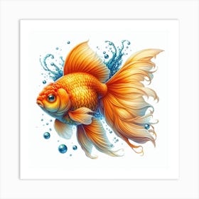 Gold Fish 4 Art Print