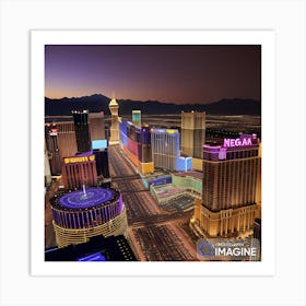 Las Vegas Sky View Art Print