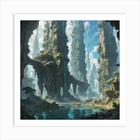 Fantasy City 2 Art Print