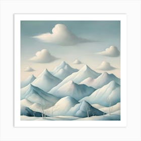 Snowy Mountains 2 Art Print