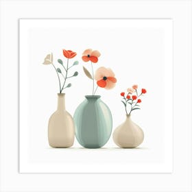 Flowers In Vases 6 Art Print