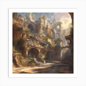 Fantasy City 23 Art Print