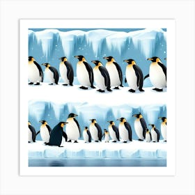 EMPEROR PENGUINS Art Print