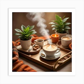 Coffee On A Tray 3 Art Print