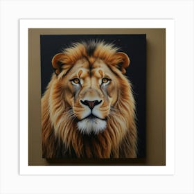 Lion Half Image Art Print