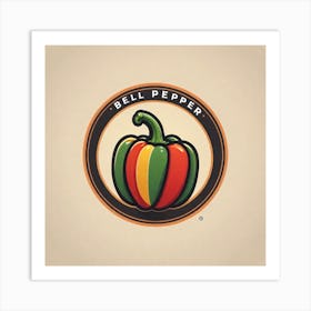 Bell Pepper Logo 4 Art Print